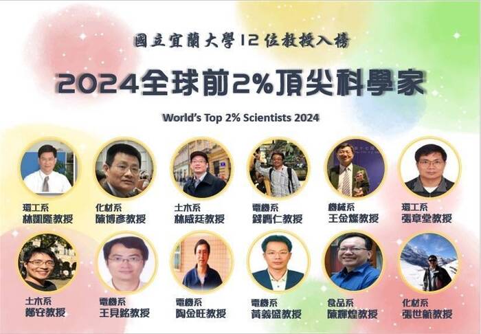 【賀】王金燦特聘教授榮登全球前2%頂尖科學家圖片